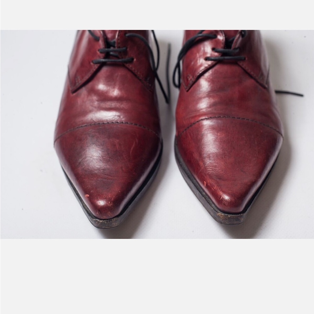 MOMA Womens Burgundy Heeled Shoes - Picture 6 of 9